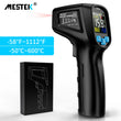 -50 to 800 Degree Mestek Digital Infrared Thermometer Laser Temperature Meter Non-contact Pyrometer Hygrometer IR Thermometer