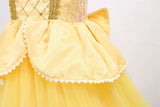 Children's Halloween Role Play Fairy Princess Belle Dress Xmas Carnival Masquerade Performance Birthday Party Fancy Girl Clothes