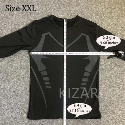 Winter Men's Outdoor Running Sets 2-5 PCS Fitness Morning Jogging Sports Quick-Dry Windproof Cycling Training Joggers Tracksuit