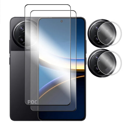 For POCO F7 Ultra Glass For Poco F7 Pro Tempered Glass 2.5D Full Cover Glue HD Screen Protector For Poco F7 Pro Ultra Lens Film