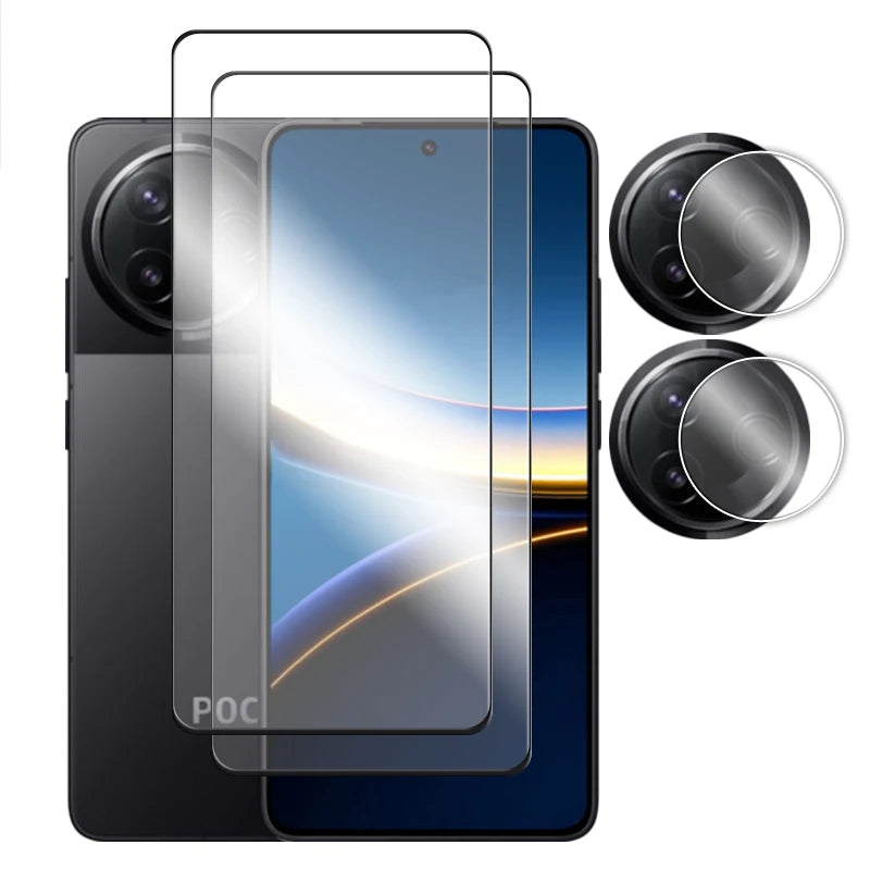 For POCO F7 Ultra Glass For Poco F7 Pro Tempered Glass 2.5D Full Cover Glue HD Screen Protector For Poco F7 Pro Ultra Lens Film