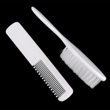 Cepillo para la costra láctea de recién nacidos, cepillo suave para el cabello, juego de peines para el cabello, peine de viaje para peinar el cabello para bebés y niños pequeños, masaje de cabeza para el baño, envío directo