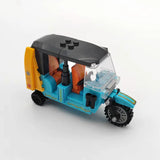 City Three-wheeled motorcycle Model MOC Building Blocks Vehicle Technical Bricks Birthday Gifts Toys for Kid Boys Children Adult