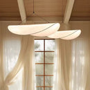 Wabi Sabi Silk Pendant Lamp Modern LED Ceiling Chandelier Light for Living Room Dining Bedroom Indoor Home Decor Light Fixtures