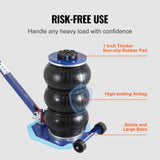 SucceBuy Air Jack 3 Ton Triple Bag Air Jack w/ Six Steel Pipes Pneumatic Jack w/ Adjustable Long Handles for Car Garage Repair