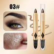 Eyeshadow Stick Pencil Waterproof Glitter Matte Eyeshadow 2 in 1 Pearly  Makeup High Pigmented Eyelid Under Crease Eyeshadow Pen