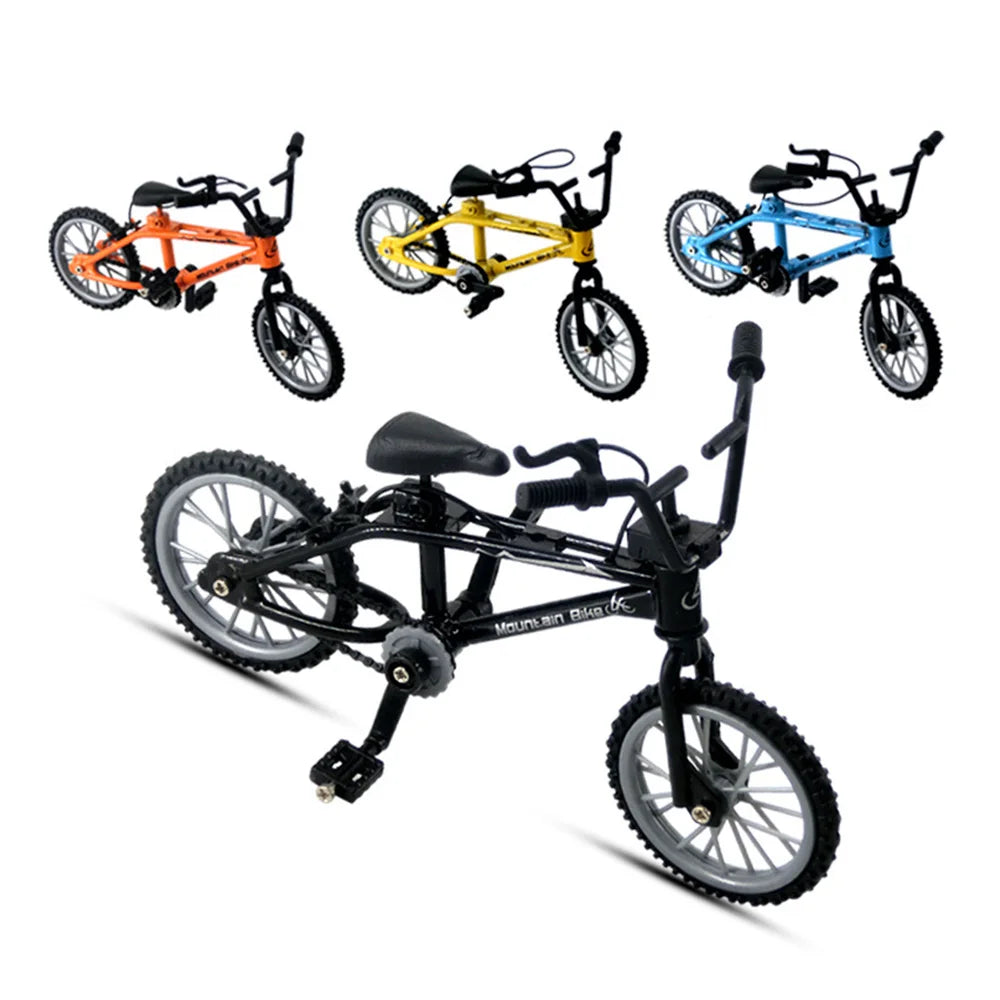 Mini Finger Bicycle Toys Alloy Miniature MTB Bike Model DIY Simulation Mountain Cycling Kid Gift Toy 1/12 Doll House Accessories