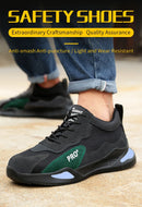 Fashion Sports Shoes Work Boots Puncture-Proof Safety Shoes Men Steel Toe Shoes Security Protective Shoes Tactical Boots