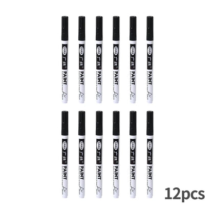 Fine tip permanent Paint Marker Pen DIY Paint Metallic Pen Permanent Gold SILVER Marker Touch Up,School Model Painting