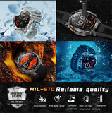 2025 1000mAh Super Capacity Battery Adult Men Smart Watch 1.7-inch Large Screen Bluetooth Call IP68 Waterproof SmartWatch Sports