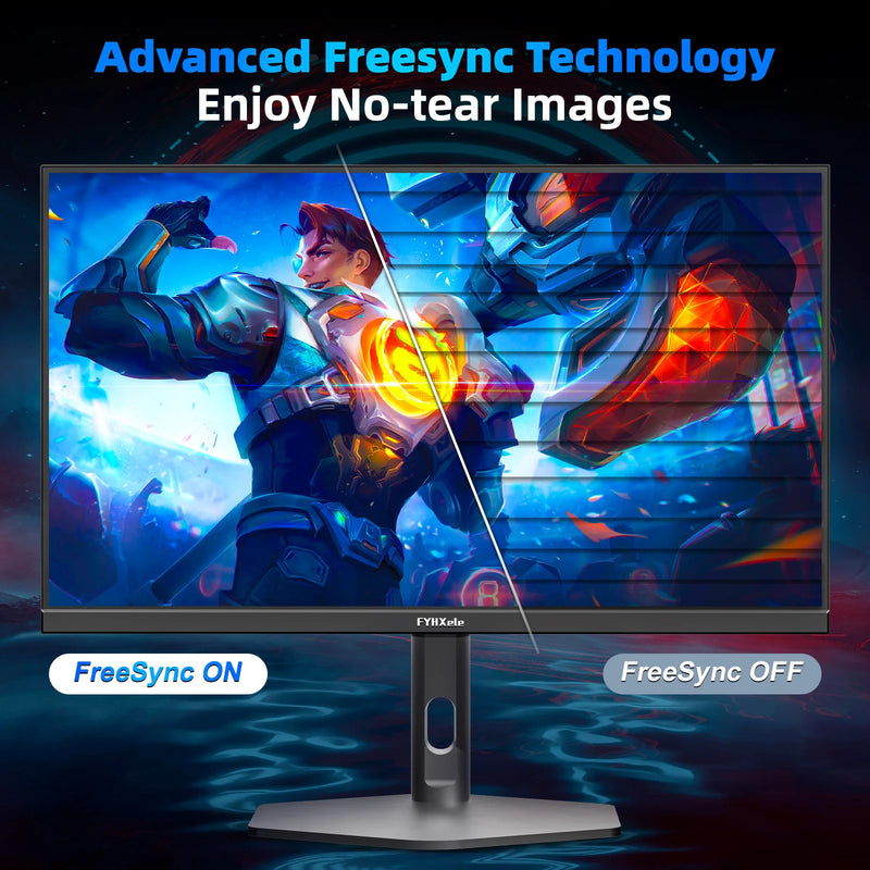 FYHXele 27 inch 380Hz Gaming Monitor 1080P IPS 0.5ms GTG Computer Monitor Adjustable Vertical Monitor Support FreeSync HDR VESA