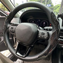 38cm Car Steering Wheel Covers Booster Micro Fiber Leather Auto Interior Decorative Accessories Universal Carbon Fiber Looking