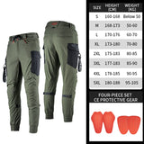 SFK New Black Motorcycle Pants Riding Men Equipment Summer Breathable Trousers With CE Protection Armor Wearing Gears Accessories