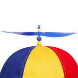 Detachable Propeller Baseball Cap Cotton Color-block Bamboo Dragonfly Sunscreen Adjustable Colorful Helicopter Spiral Hat