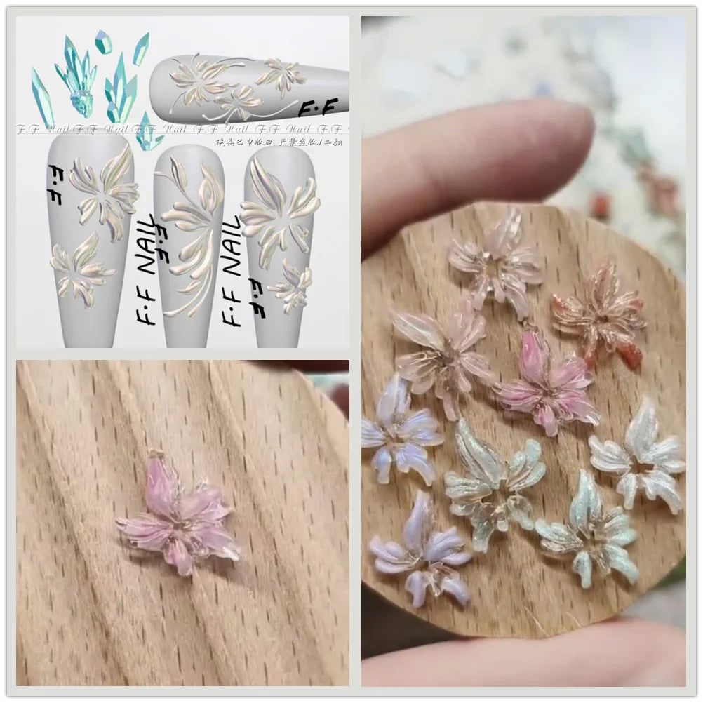 1pc  Snake Flamingo Jellyfish Dragon Dtream 3D Acrylic Mold  Nail Art DIY  Silicone  Nail Art Templates Nails Mold
