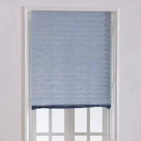 Blind for Window Self Adhesive Pleated Blinds Cordless No Drill Fabric Blinds Room Darkening Shades Blackout Shades for Bathroom