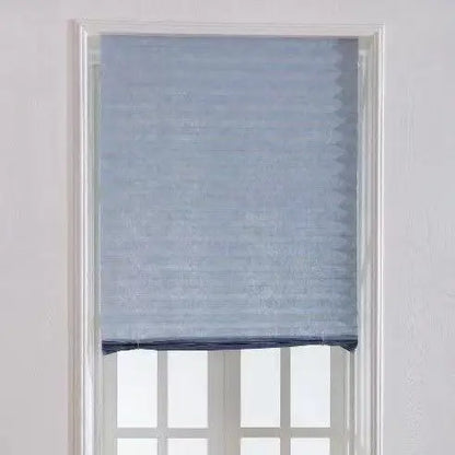 Blind for Window Self Adhesive Pleated Blinds Cordless No Drill Fabric Blinds Room Darkening Shades Blackout Shades for Bathroom
