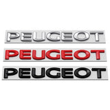 Metal Car Rear Trunk Badge Tail Letter Emblem Sticker for Peugeot 107 108 206 207 208 301 307 308 407 408 2008 5008 Exterior