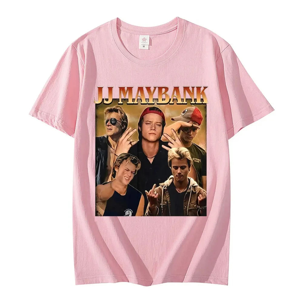 Camiseta de la serie de televisión Outer Banks 3 (2024), con estampado gráfico de JJ Maybank, de verano, para hombre y mujer, de algodón, manga corta, estilo punk.