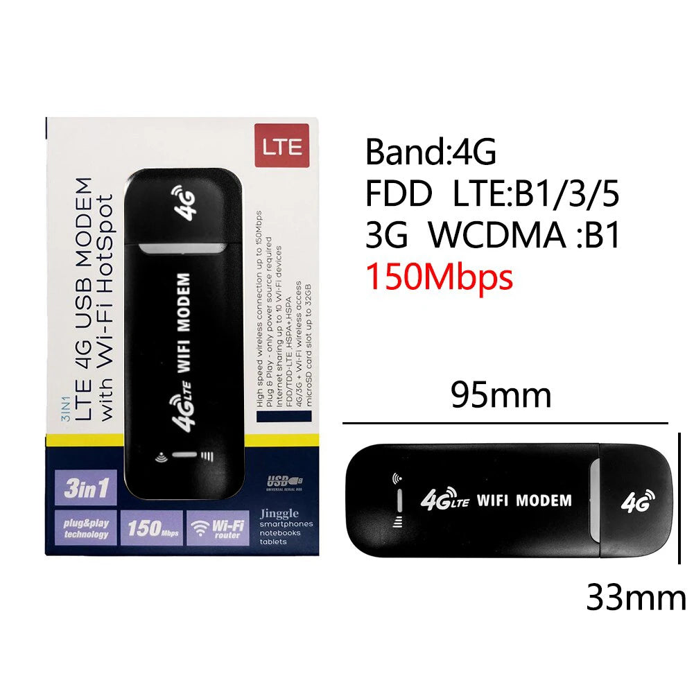 4G/5G Mobile WIFI Router 150Mbps 4G LTE Wireless Router 3000mA Portable Pocket MiFi Modem Mobile Wifi Hotspot with Sim Card Slot