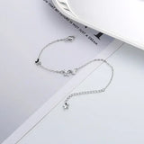 925 Sterling Silver Diamond-Studded Butterfly Bracelet for Women Adjustable Jewelry Flower Temperament Fashion 