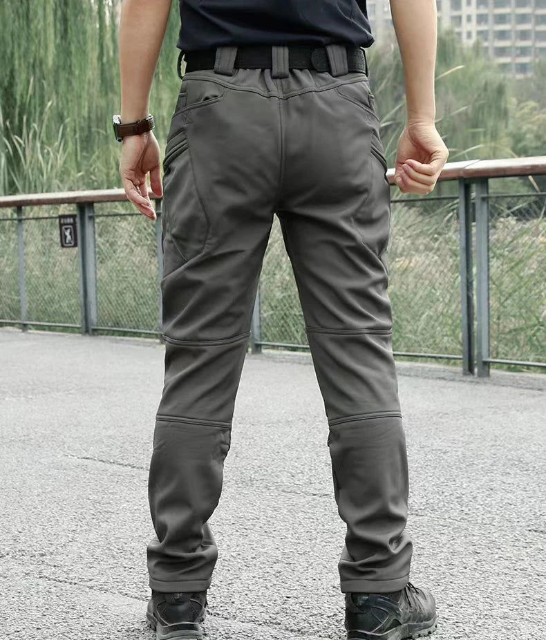 Men's City Gargo Winter Tactical SharkSkin Jackets Hiking Pants Fishing Climbing Trekking Casual Hunting Camping Trousers M-5XL