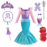 Children's Mermaid Cosplay Costume Girls' Role Play Costume Carnival Halloween Birthday Party Costume Summer Princess Dress
