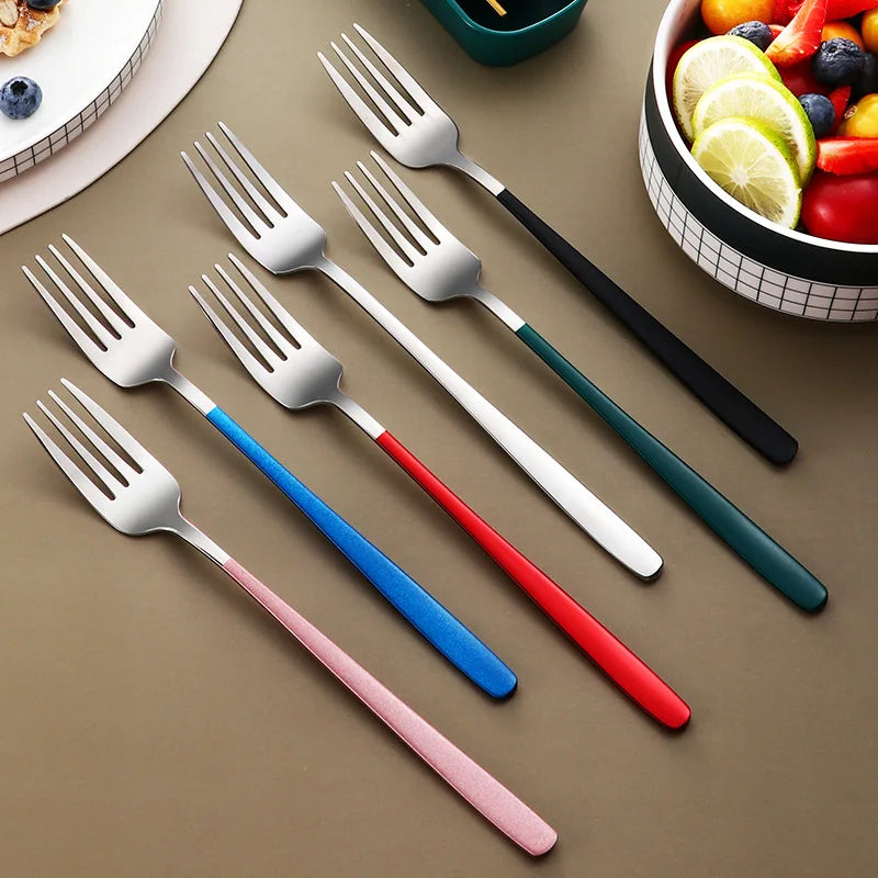 304 Tableware Set Portable Cutlery Set Dinnerware Set High Quality Stainless Steel Knife Fork Spoon Travel Flatware With Box