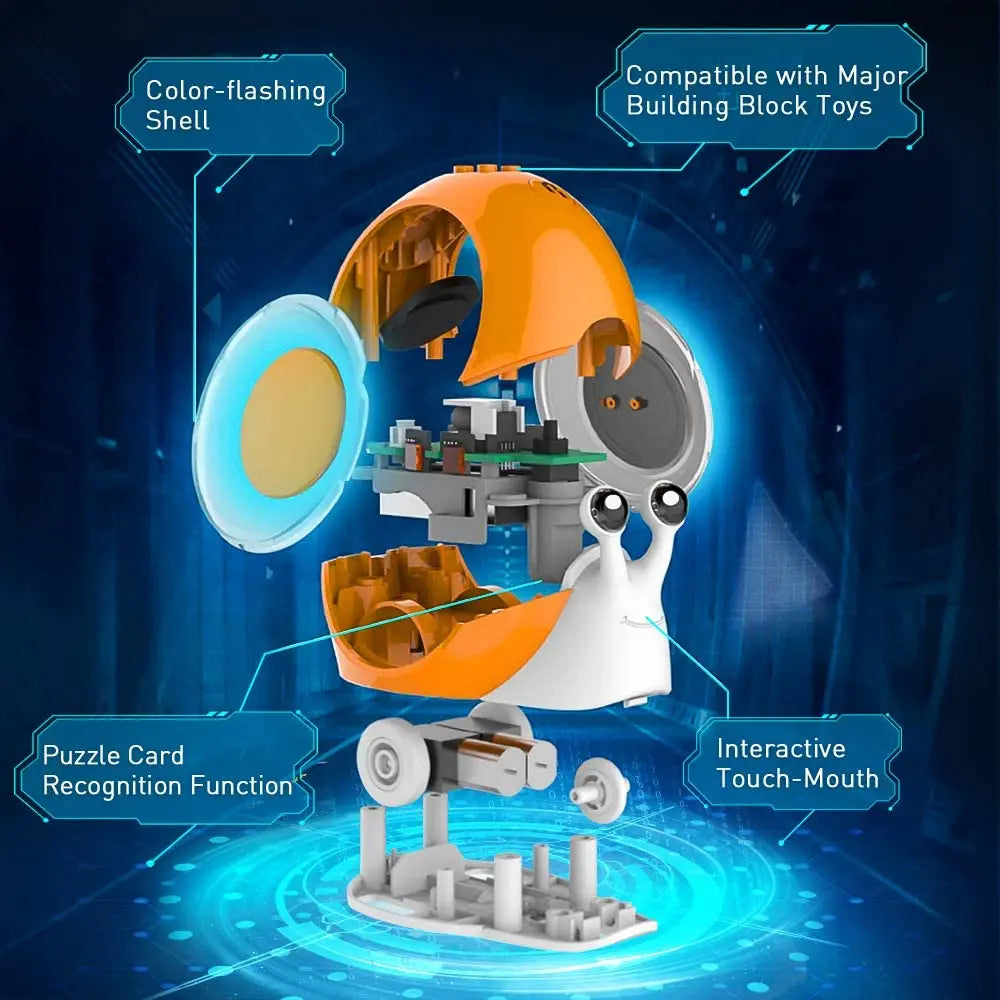 Robot de juguete Robobloq Qobo para niños de 3 a 6 años, robot de programación para educación temprana sin pantalla, 2 modos de juego, juguete educativo y de aprendizaje.