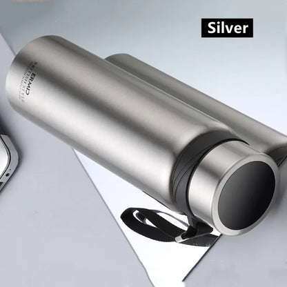 1000ml/1600ml Double Stainless Steel Vacuum Flask With Filter Large Capacity Portable Sport Thermos Mug Coffee Tea Tumbler
