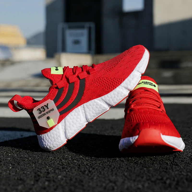 Men's Casual Sneakers Summer Breathable Sport Shoes Lightweight Outdoor Mesh Running Shoes Athletic Jogging Tennis Walking Shoes