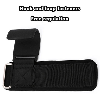 1PC Weight Lifting Hook Grips with Wrist Wraps Gym Hand-Bar Wrist Strap  Fitness Hook Weight Strap Pull-Ups Power Lifting Gloves