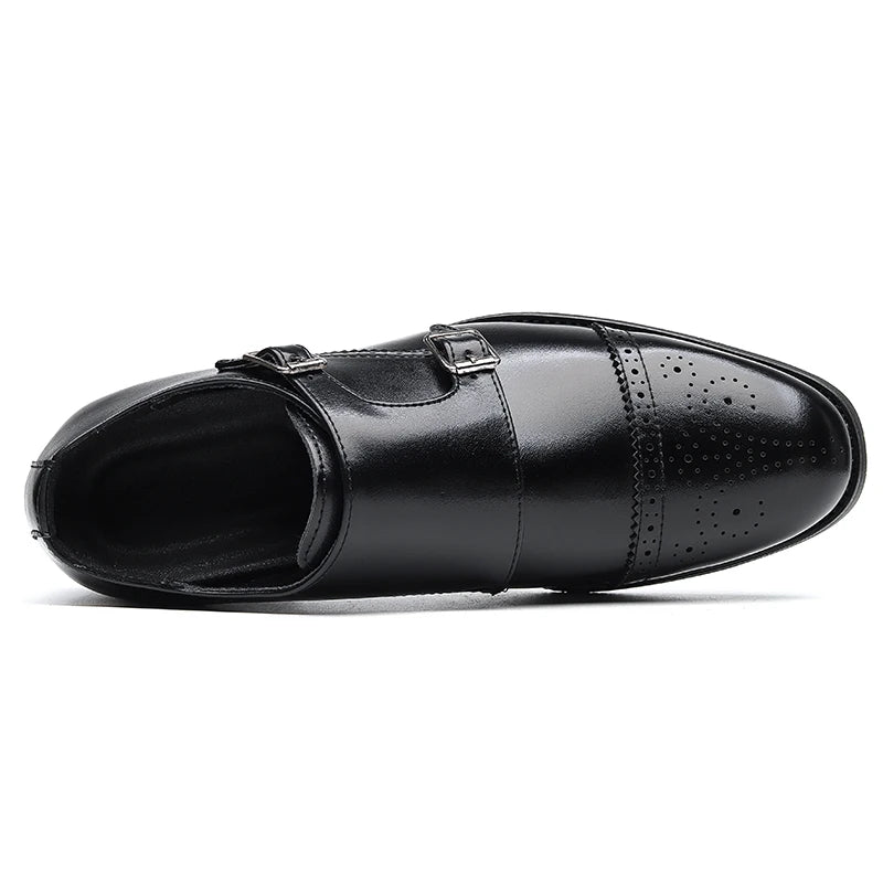 Sapatos Oxford Masculinos Italianos Marrons Cano Baixo Casual de Negócios Sapatos de Couro Masculinos para Banquete Sola Macia Tamanho Grande: 38-48