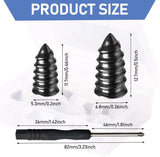 Puncture Repair Kit for Car Vacuum Tire Repair Screws, Quick Fix Self-Service Tire Repair Nails for Flat Tires With Screwdriver