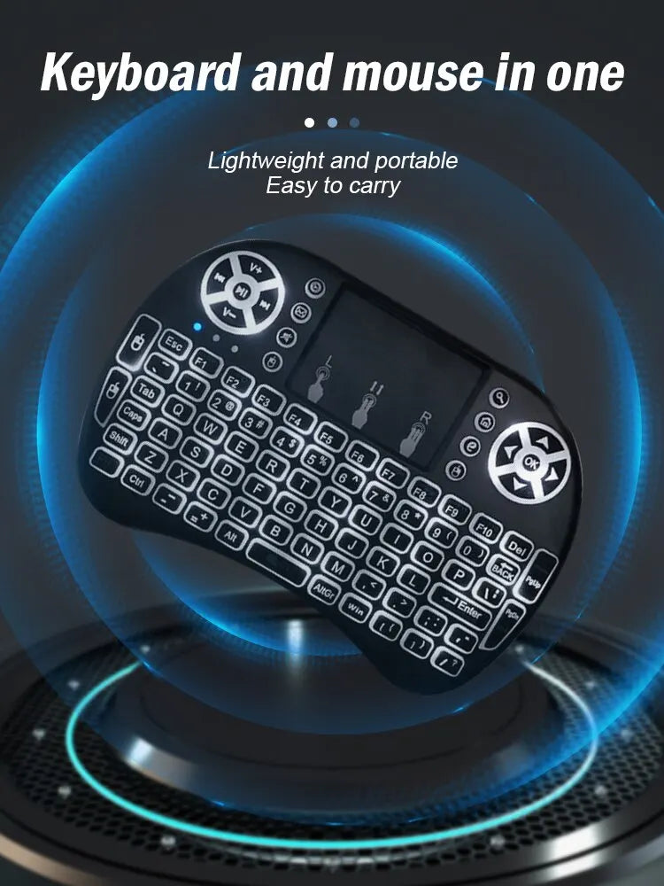 Wireless Mini Keyboard Flight Mouse 2 4g Large Touchpad Digital Computer Dry Battery USB Charging Dual Purpose Keyboard