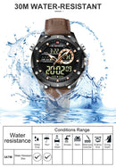 NAVIFORCE Digital Men Military Watch Waterproof Wristwatch LED Quartz Clock Sport Watch Male Big Watches Men Relogios Masculino