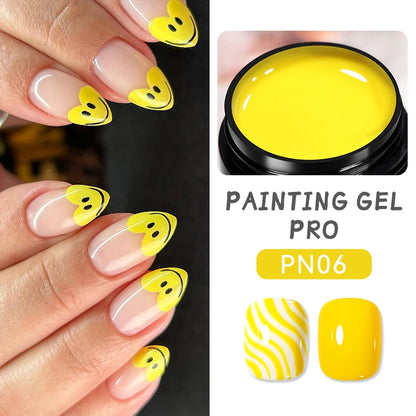 BORN PRETTY 5 IN 1 Clear Water Ripple Gel Polish 5ml No-wipe Top Coat Reinforcement Adhesive Nail-Shape Wave Gel Nail Polish