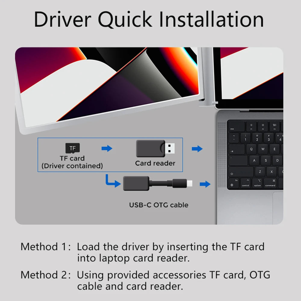 14 inches Laptop Expansion Screen FHD Portable Tri-screen Monitor with 1 Cable for 2 Displays for Windows MacOS for 15-17.3 inch