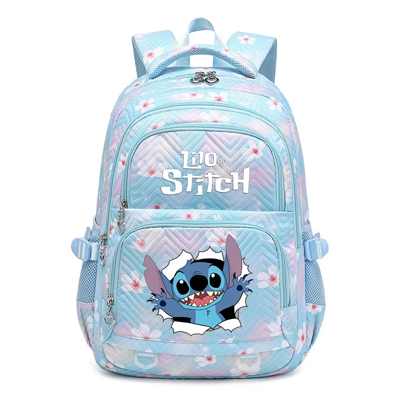 Mochila impermeable Disney Lilo Stitch para mujer, bolso de viaje para mujer, mochila escolar para adolescentes, mochila para libros