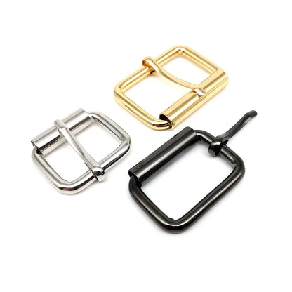 5pcs High Quality Thickened Leather Hand Bag Backpack Shoe Strap Belt Dog Collar Chain Rectangle Ring Adjust Roller Pin Buckle