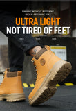 Steel Toe Shoes for Men Women Lightweight Anti-Smash Steel Toe Sneakers Indestructible Work Boots Construction Safety Shoes