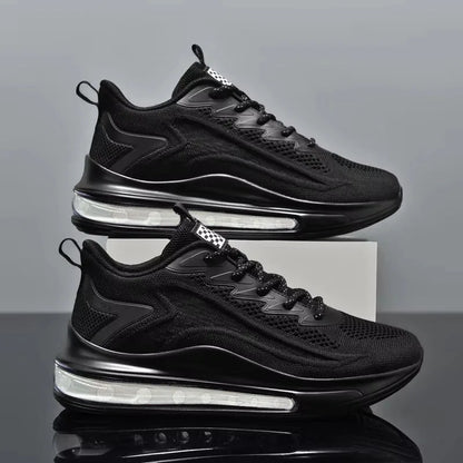 Spring and Autumn New Men's Casual Air Cushion Running Shoes Lightweight Mesh Casual Shoes Anti-Slip Shock Absorbing Sports Shoe