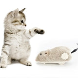 Cat Toy Clockwork Simulation Mouse, Battery-Free Durable Indoor Cats Get High, Relieve Boredom, Interactive Plush Toys, Pet Supplies
