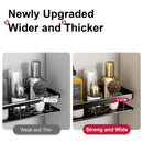 Estante de baño sin taladro, estante de pared para champú, ducha, estante de esquina, estante de almacenamiento para inodoro, accesorios de cocina de aluminio para baño