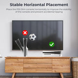 Horizontal Stand for PS5 Slim/Pro Games Console Anti-slip Cooling Base Bracket for PlayStation 5 Slim Console Game Accessories
