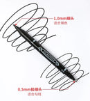 10Pcs Double Tip Permanent Markers Pens Waterproof Oily Fine Tip Black Painting Marker Graffiti Marking Pens School Supplies