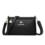 Bolsas de luxo de couro macio bolsas femininas designer 3 camadas ombro crossbody sac senhoras grande capacidade compras mensageiro tote