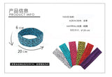 Fashion Leopard Print Sports Headband Yoga Headband Women's Fitness Elastic Cotton Sweat-Absorbing Headscarf Athletic Headwear