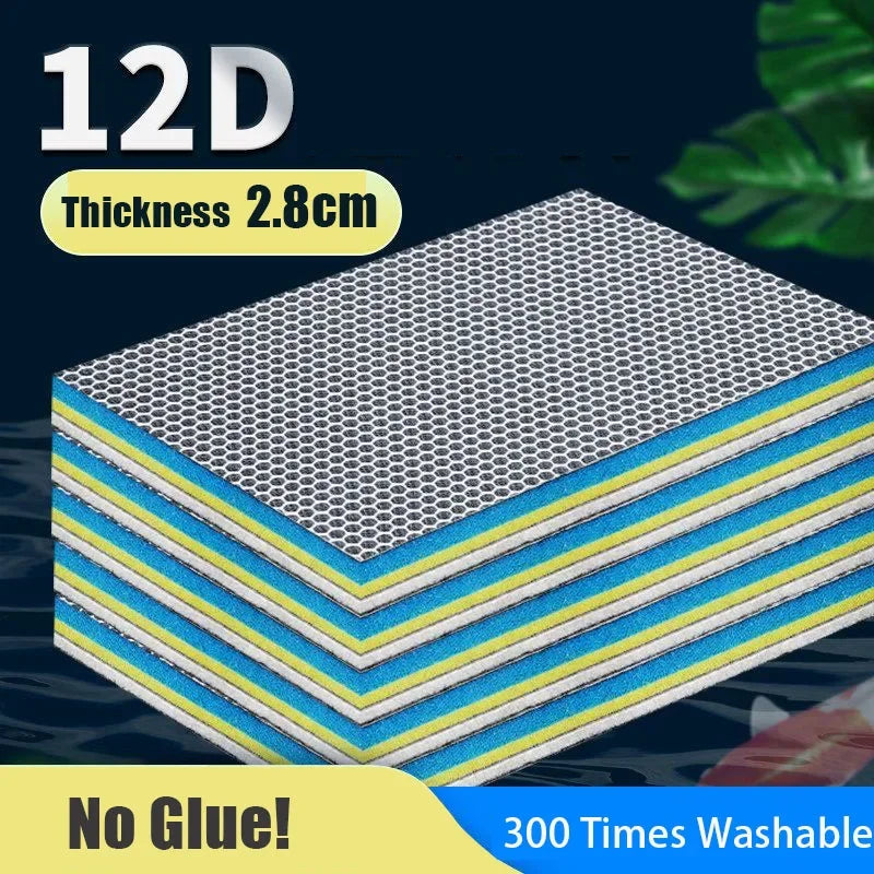 Esponja filtrante para acuario de 12 capas, 12D, biomedio, sin pegamento, de alta densidad, para estanque, filtro externo, algodón, accesorios para skimmer.