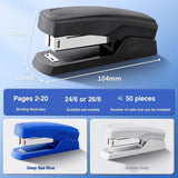 High Quality Use 24/6 Staples Stapler Color Mini Portable Long Stapler Effortless Labor-saving Stapling Machine Office School